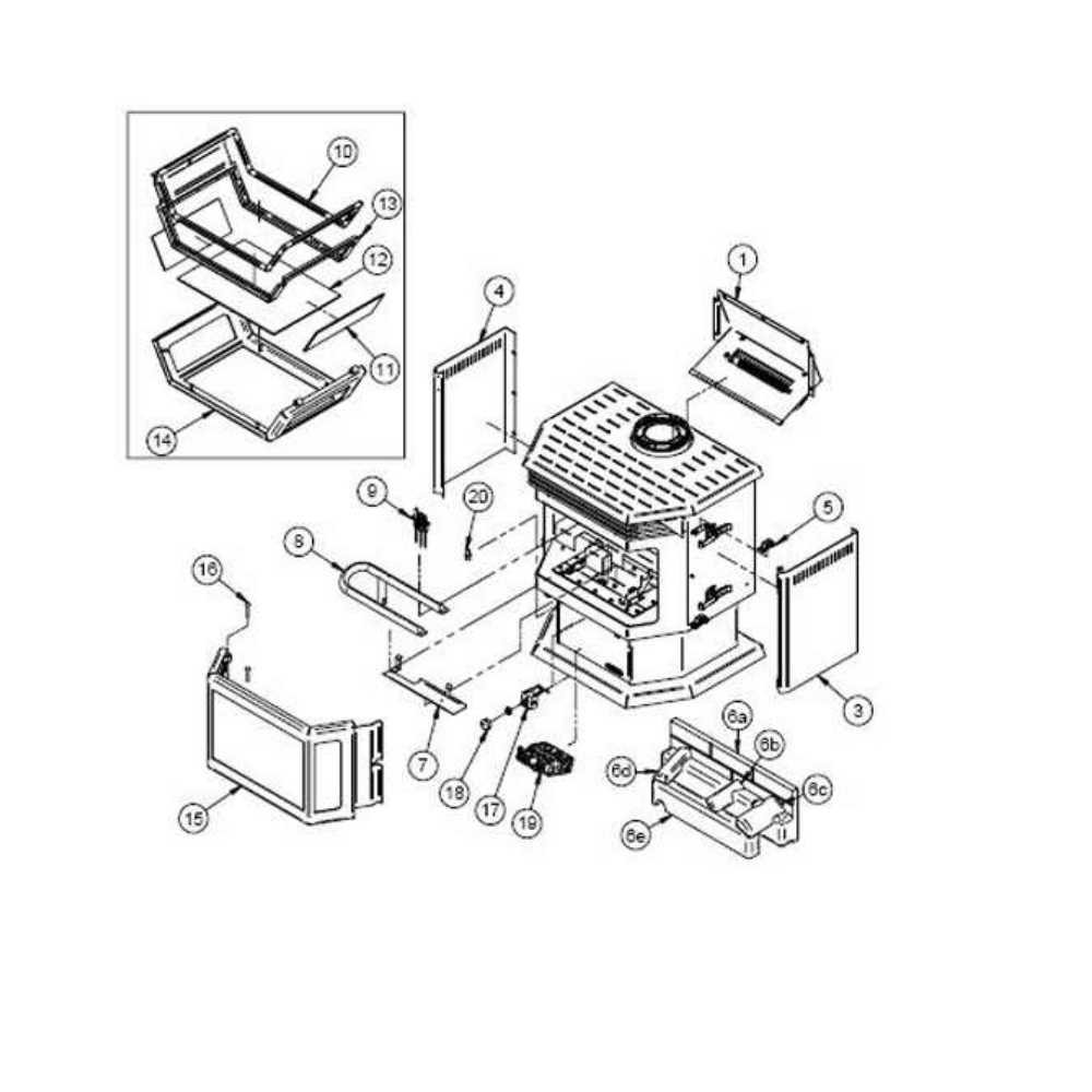 parts of a stove diagram