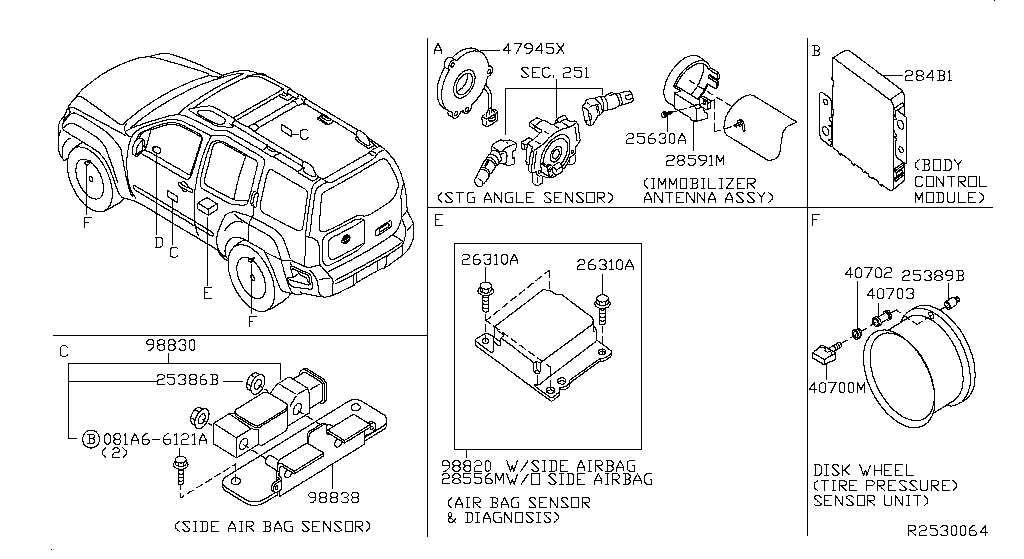 nissan xterra parts diagram