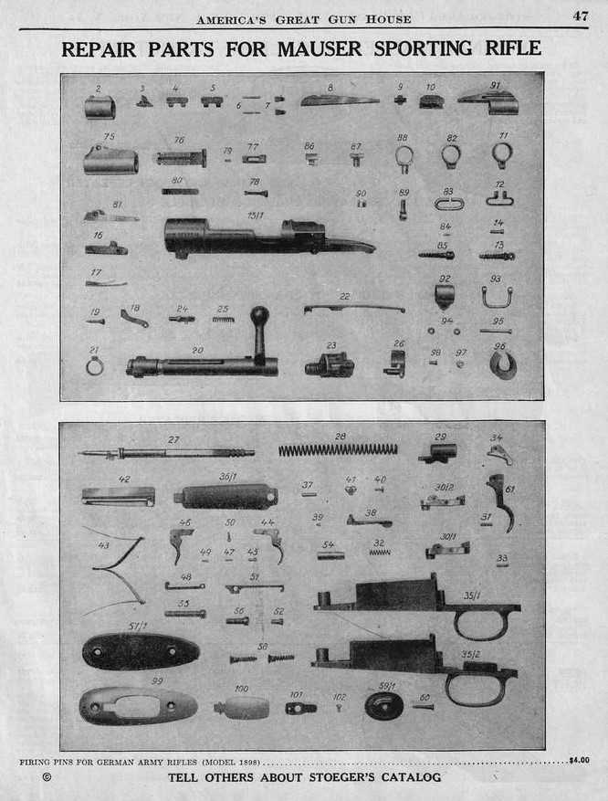 mauser parts diagram