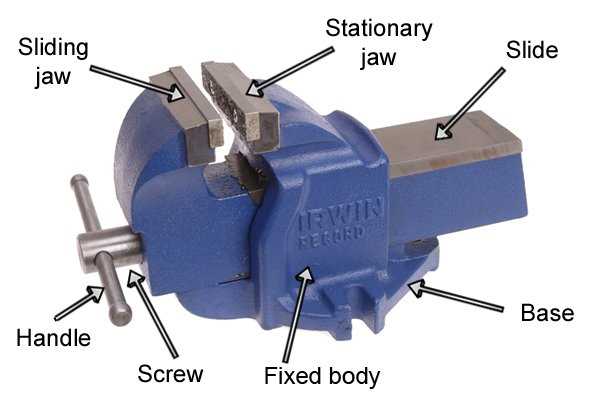 bench vise parts diagram