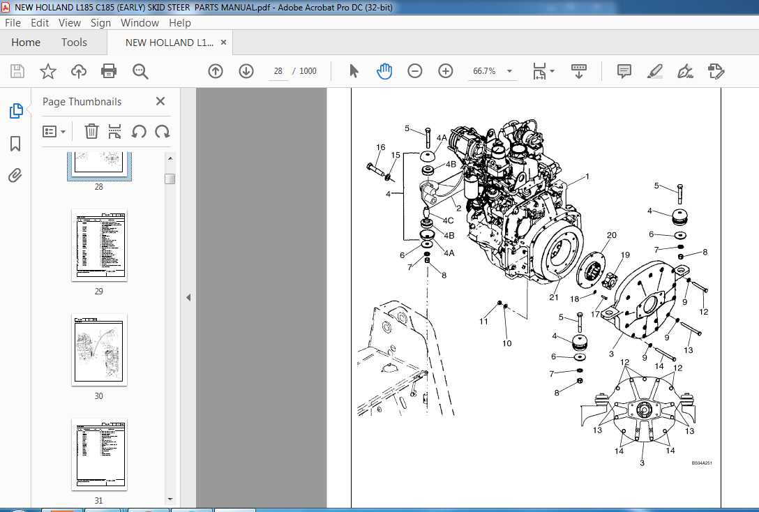 new holland skid steer parts diagram