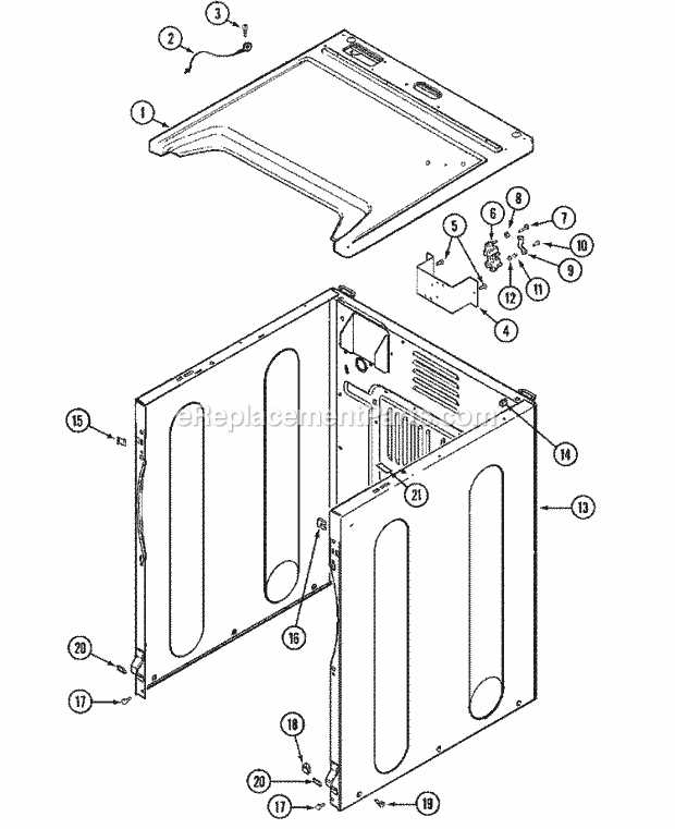 maytag parts diagram