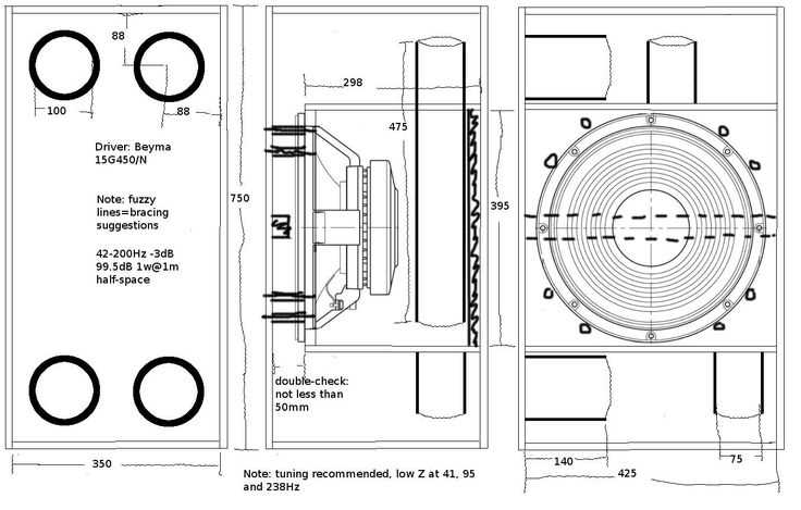 subwoofer parts diagram