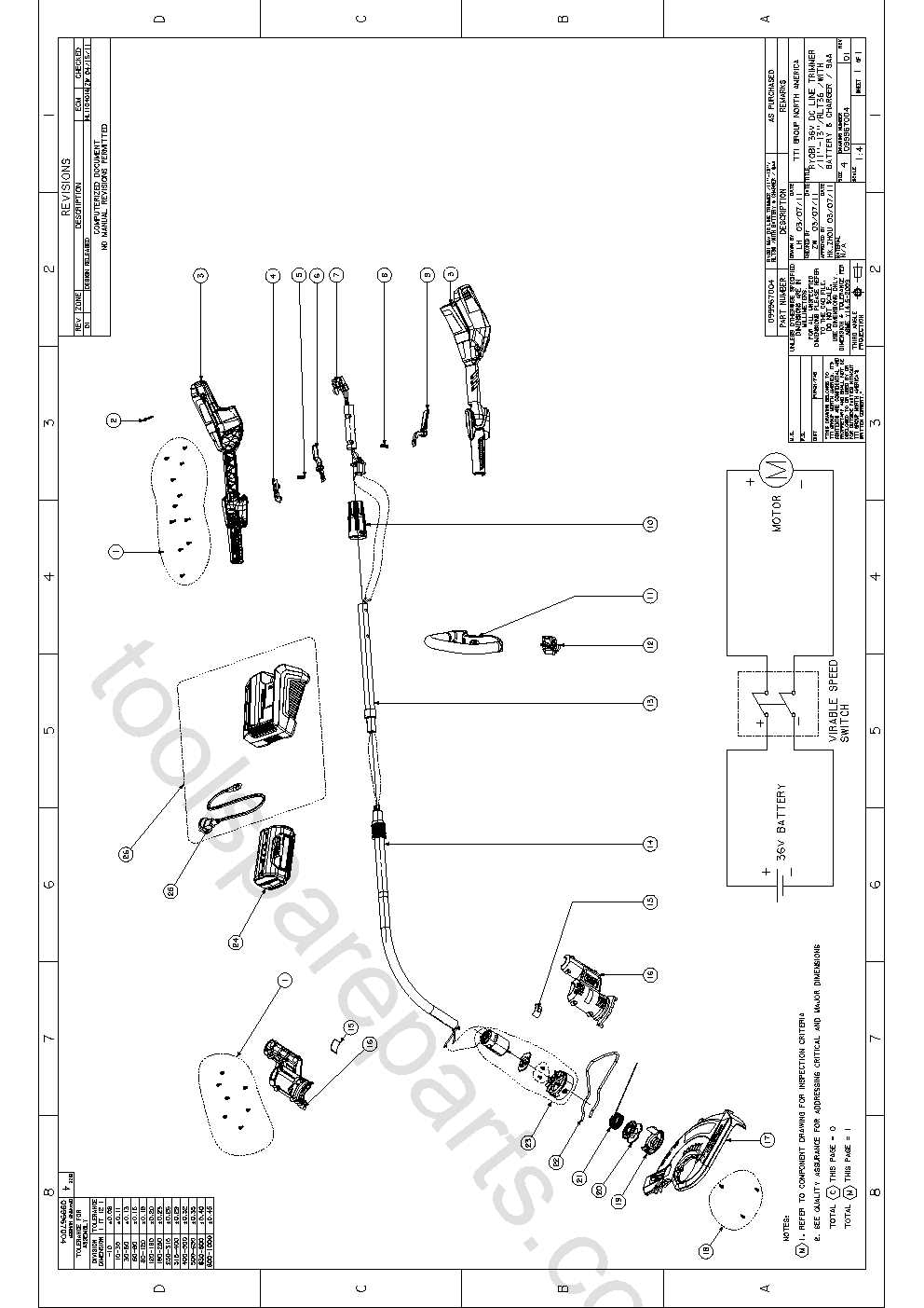 ryobi edger parts diagram