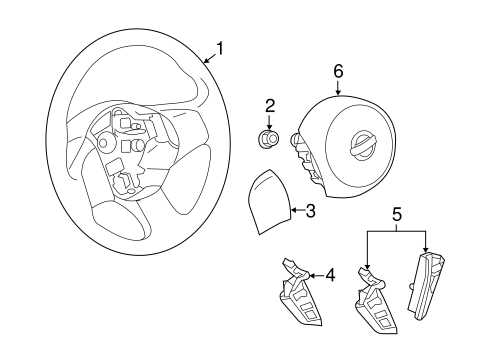 steering wheel parts diagram