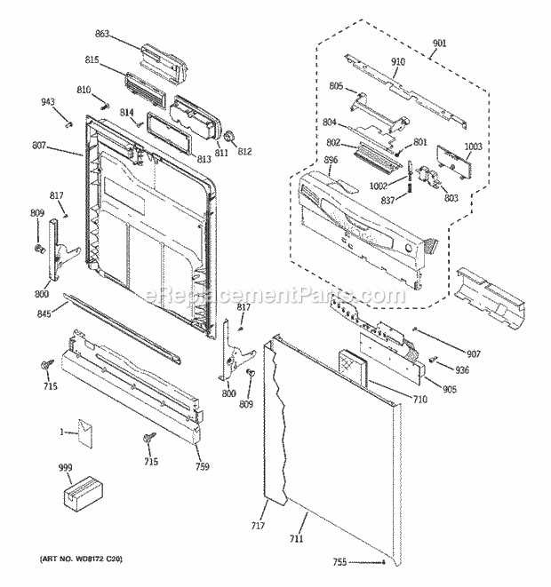 hotpoint dishwasher parts diagram