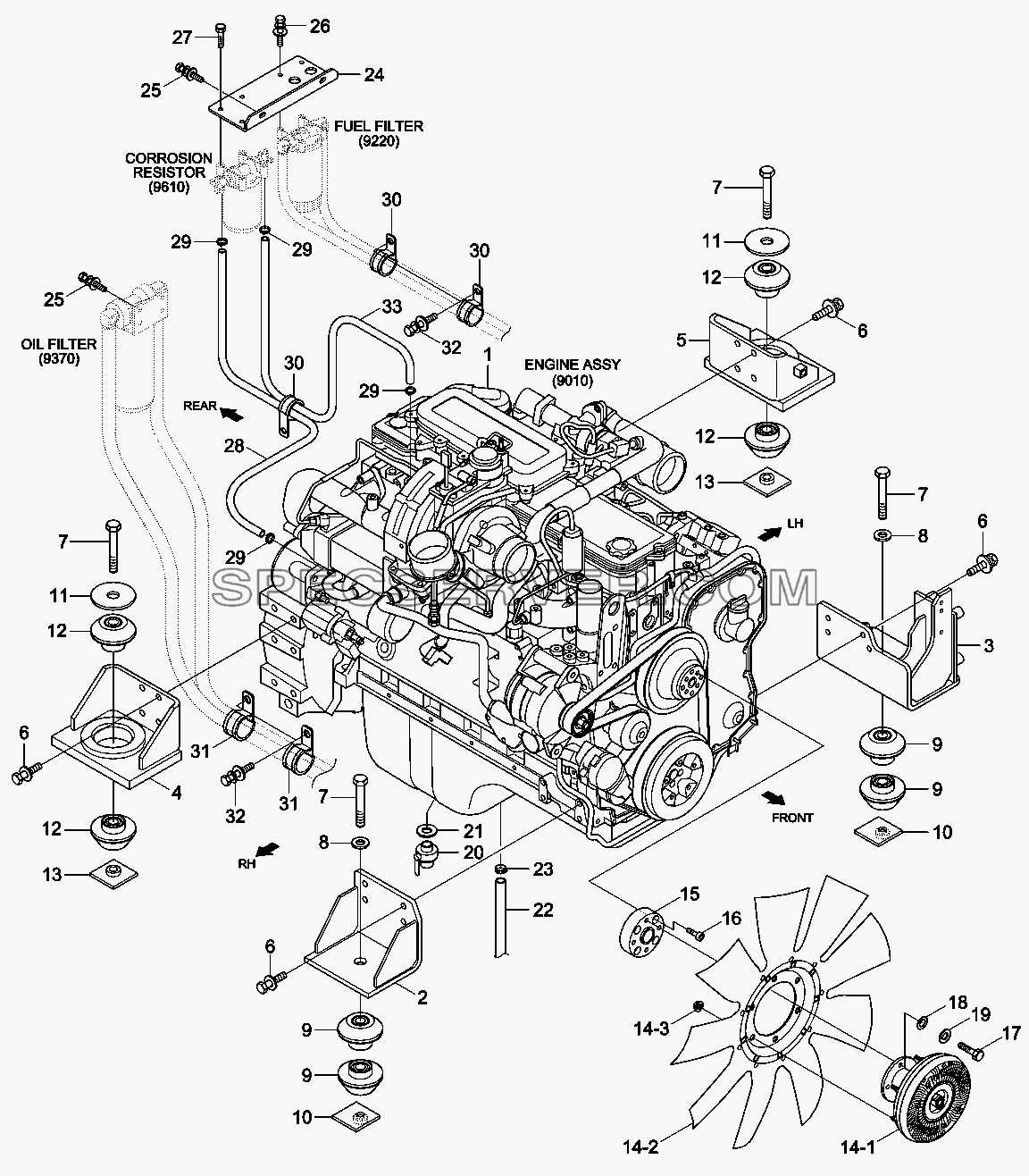 2005 chevy equinox engine parts diagram