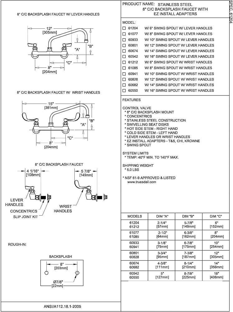 fisher faucet parts diagram