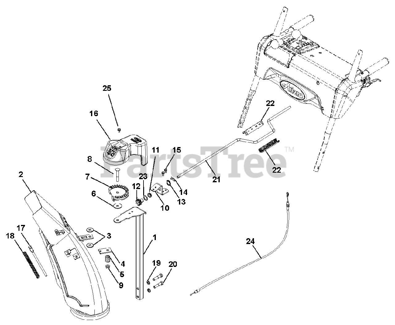 ariens deluxe 28 parts diagram