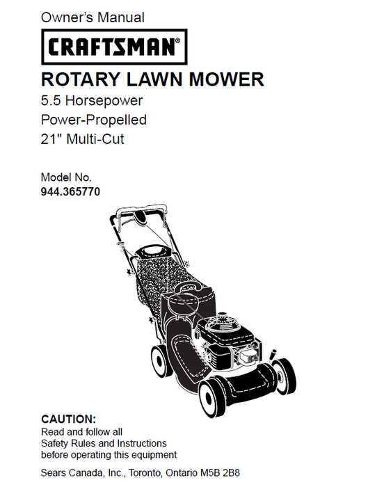 craftsman model 917 parts diagram