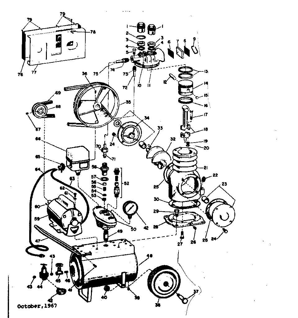 speedaire compressor parts diagram