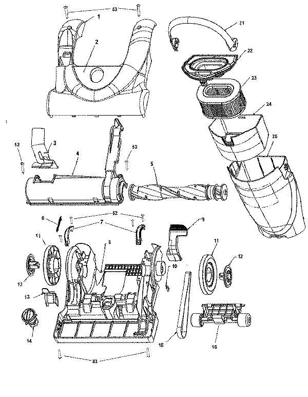 hoover power scrub elite parts diagram