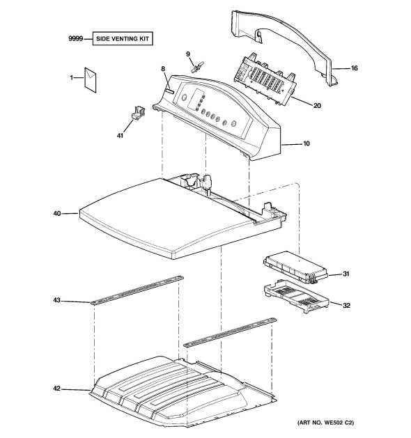 ge electric dryer parts diagram