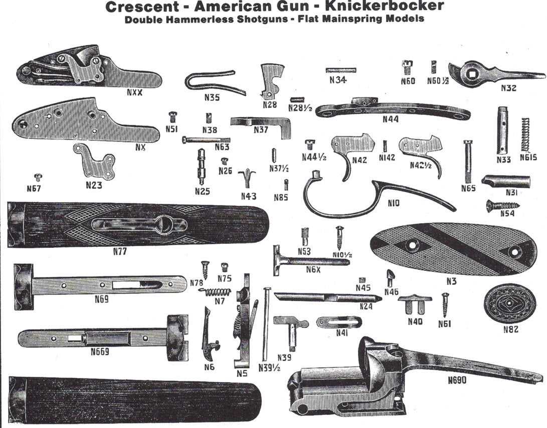 single shot shotgun parts diagram