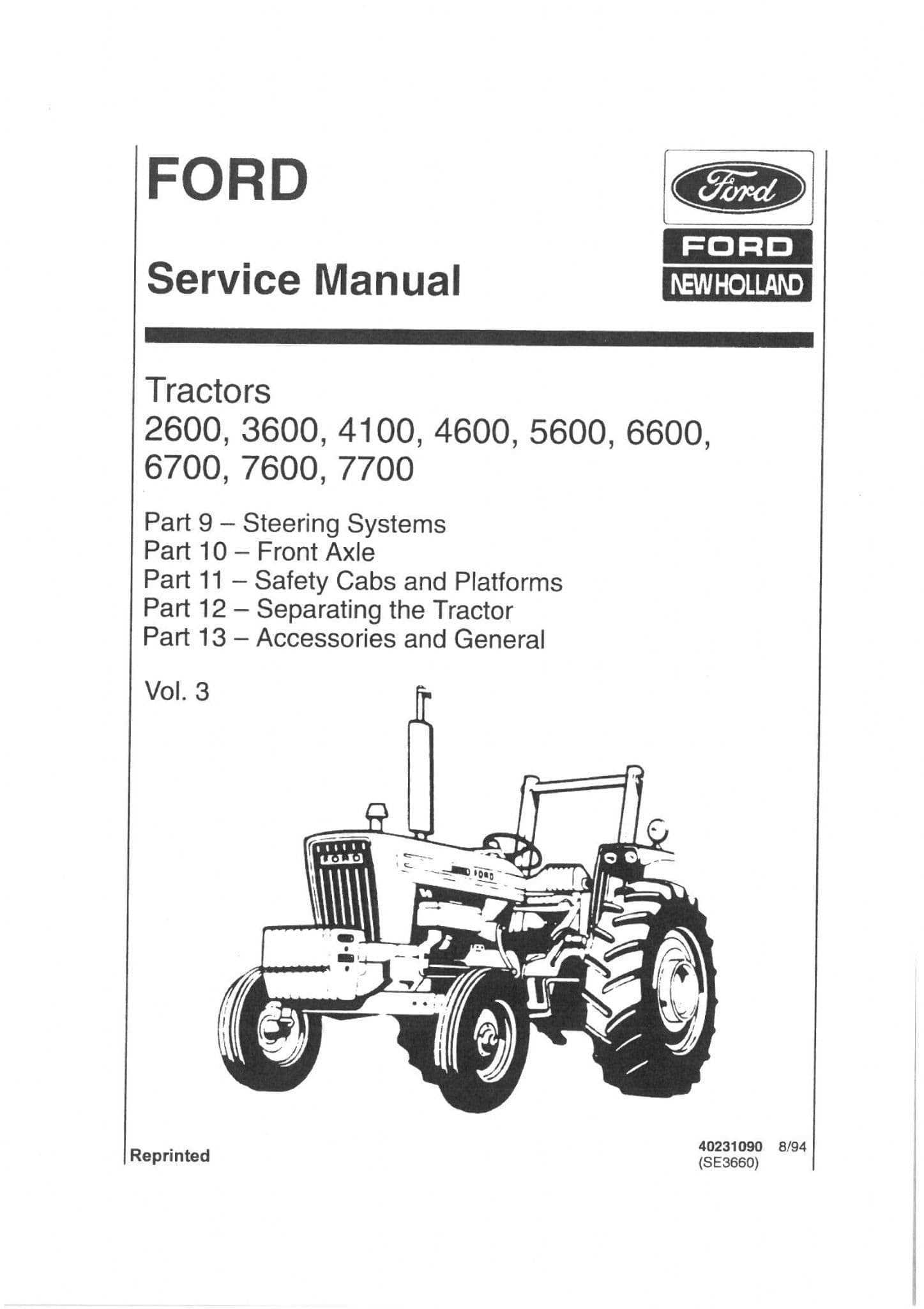 ford 3600 tractor parts diagram