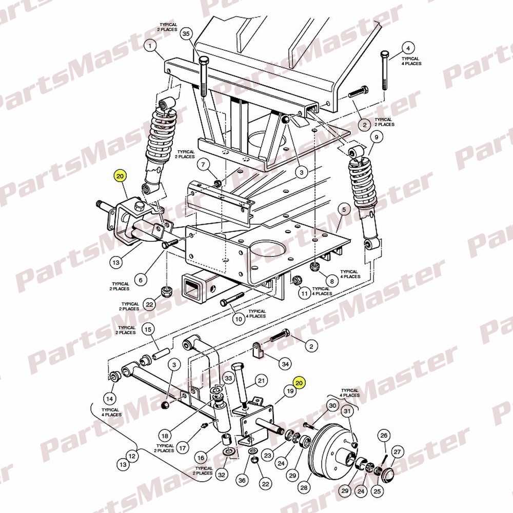 club car carryall parts diagram