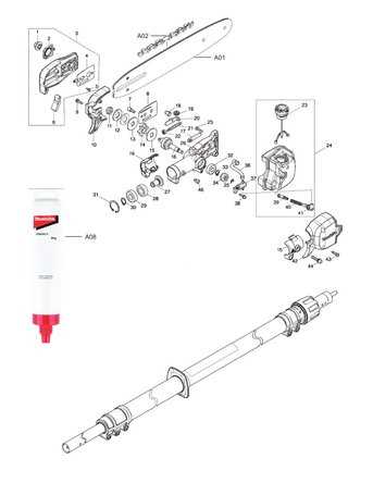 stihl pole saw parts diagram