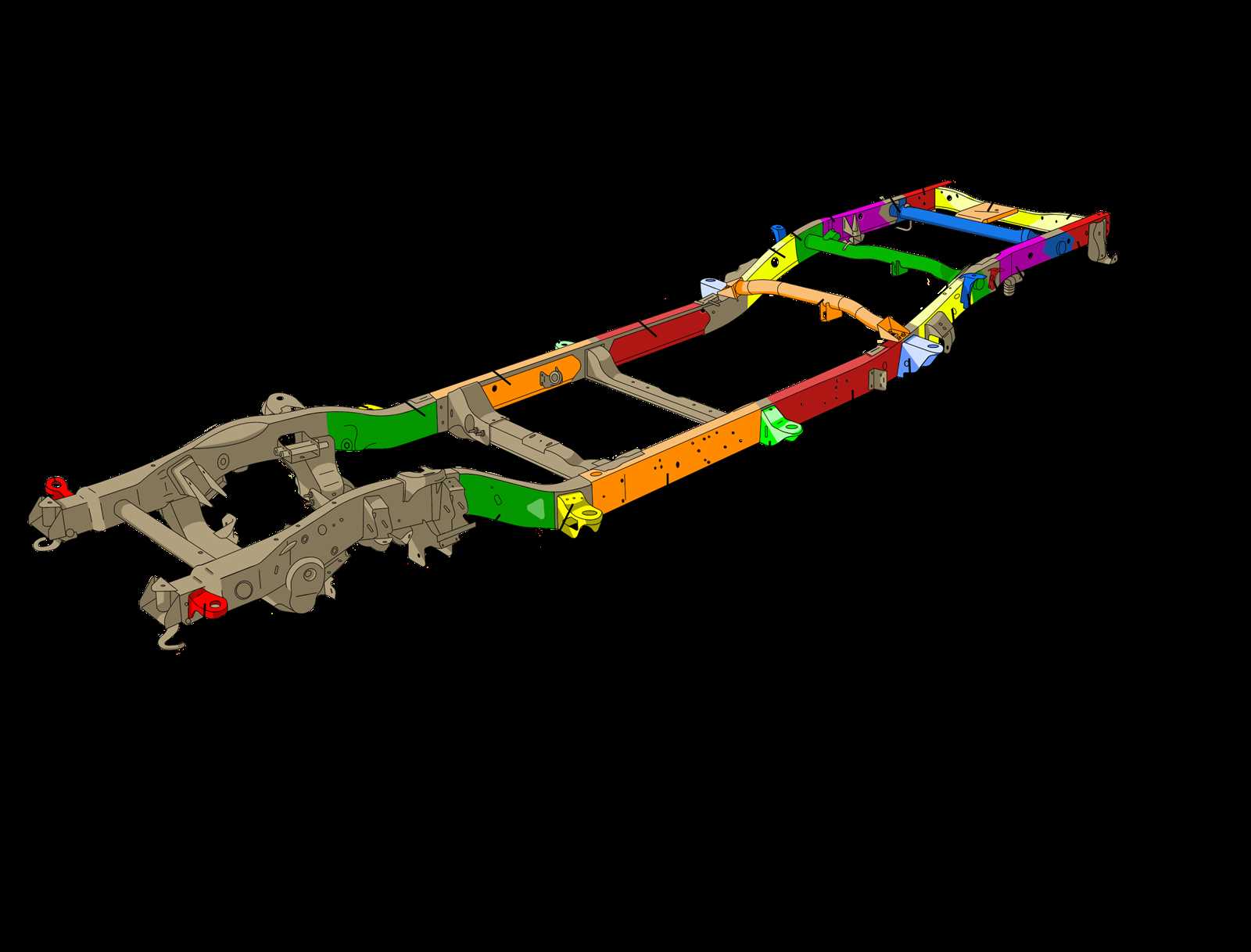 frame chevy silverado oem parts diagram