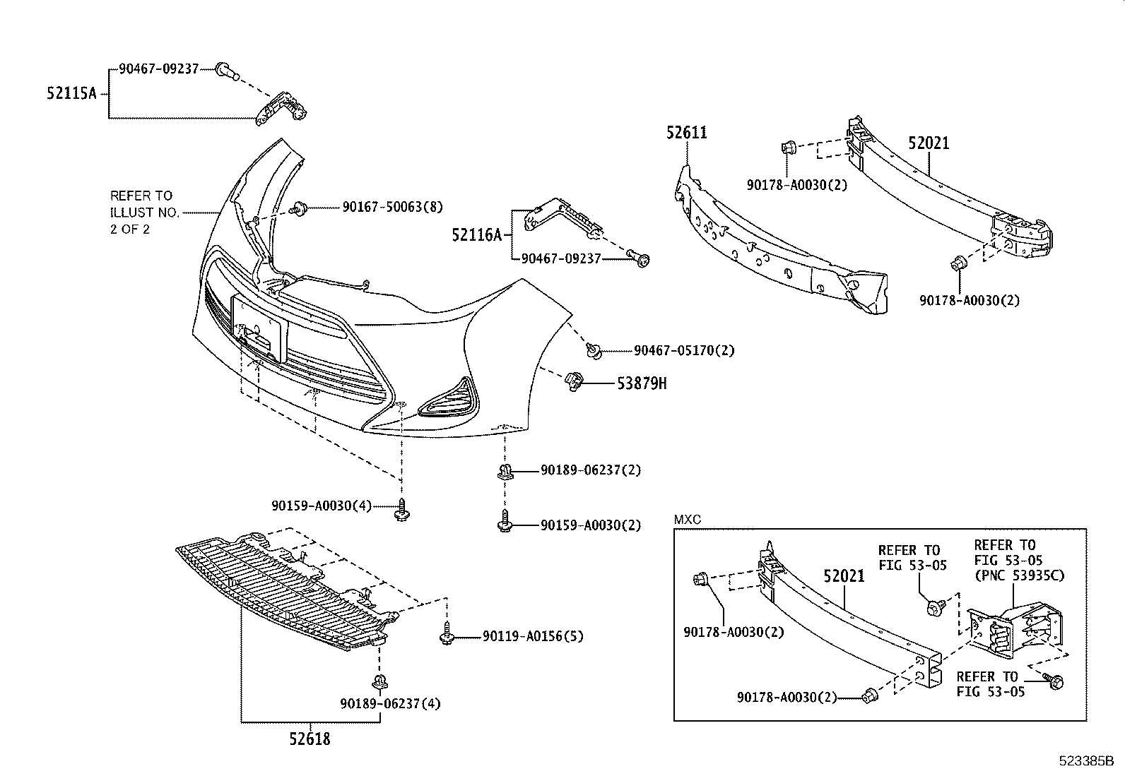 toyota camry front end parts diagram