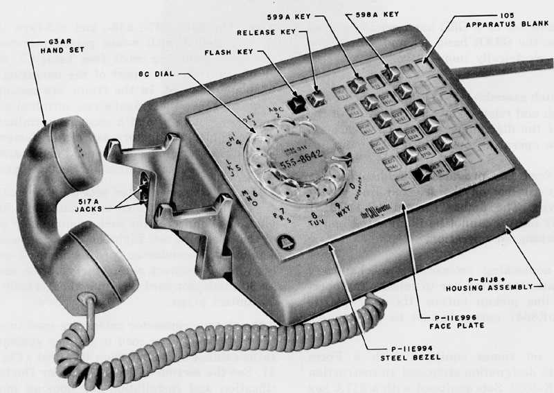 old telephone parts diagram