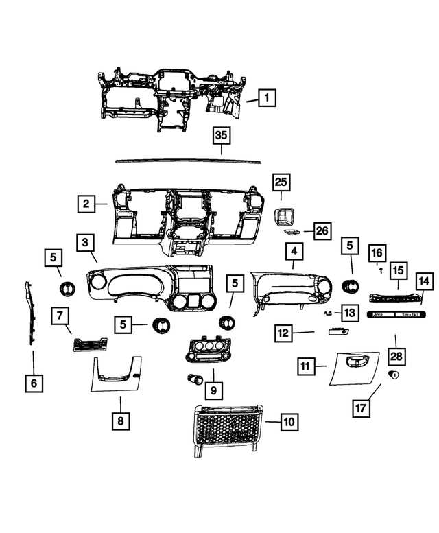 jeep wrangler jk steering parts diagram