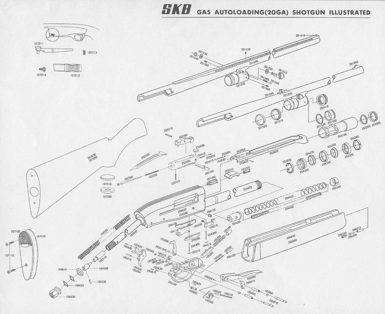 remington model 1100 parts diagram