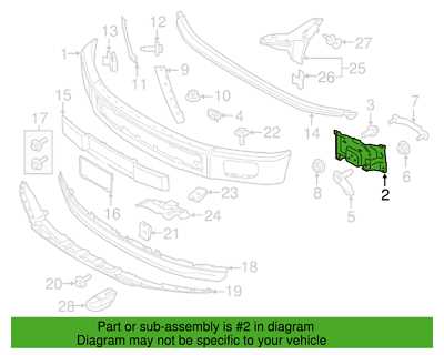 2018 ford f 150 front bumper parts diagram