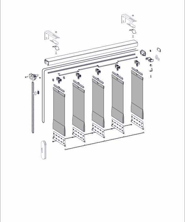 vertical blinds parts diagram