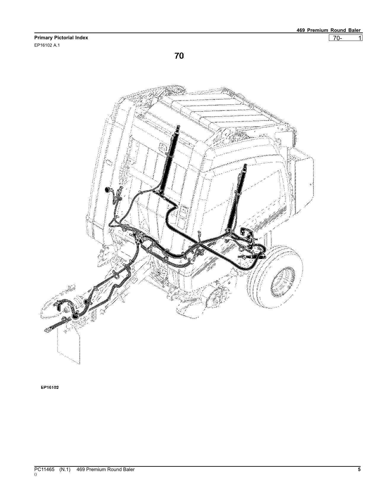 jd 535 baler parts diagram