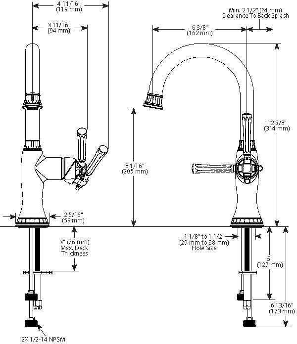 faucet part diagram