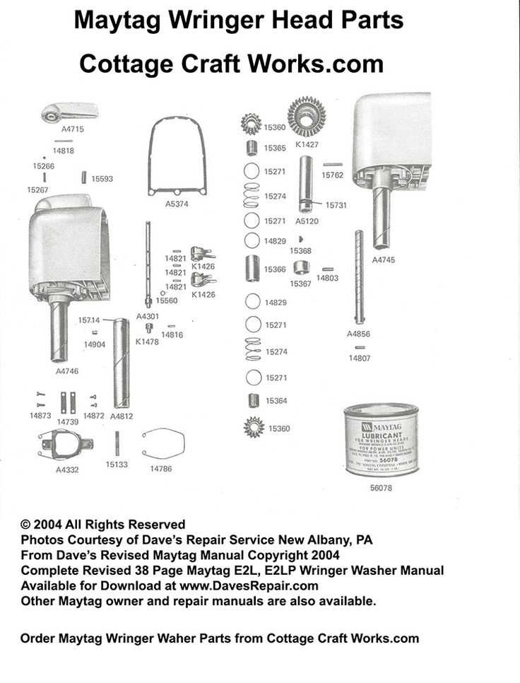 maytag wringer washer parts diagram