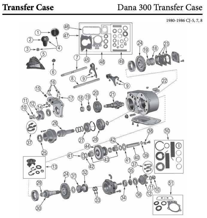 dana 30 parts diagram