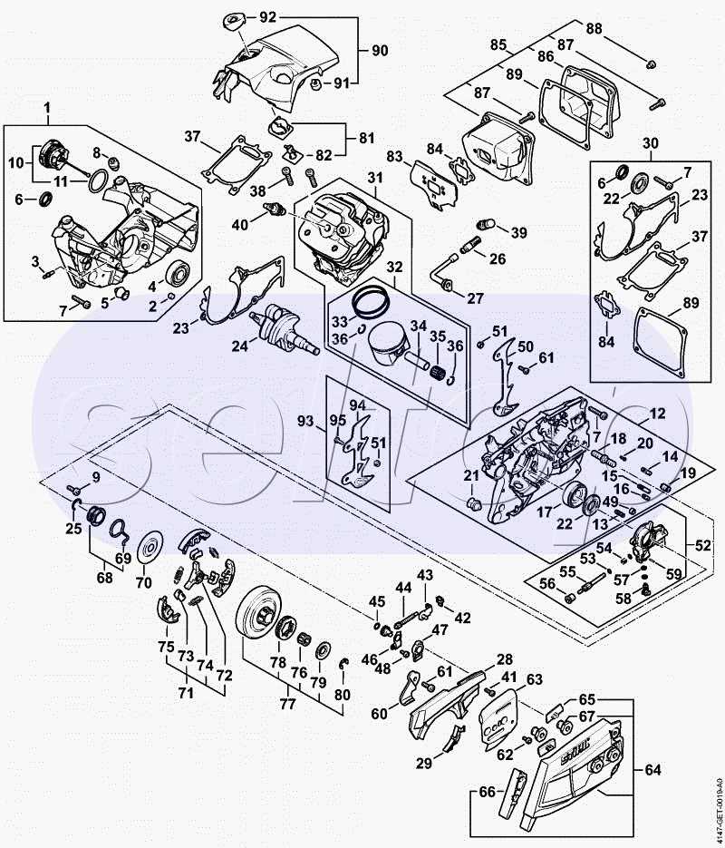 stihl 462 parts diagram