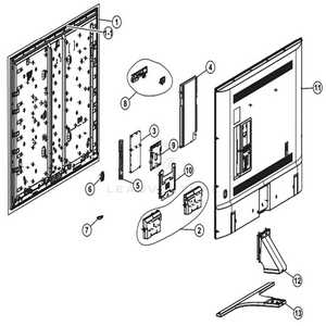 led tv parts diagram