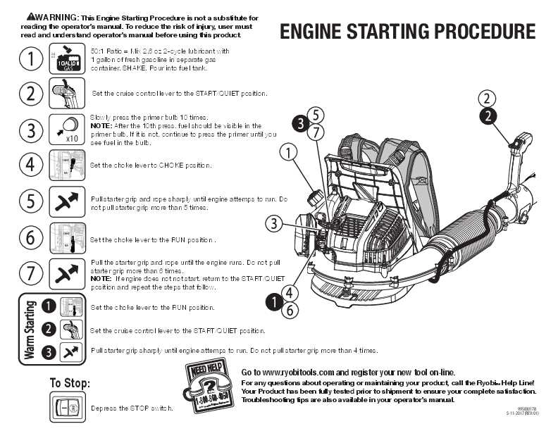 ryobi leaf blower parts diagram