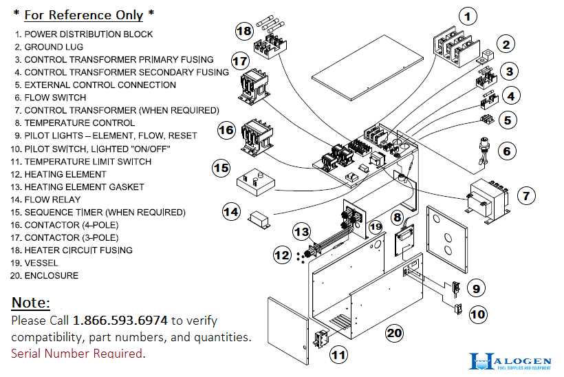 hayward heater parts diagram