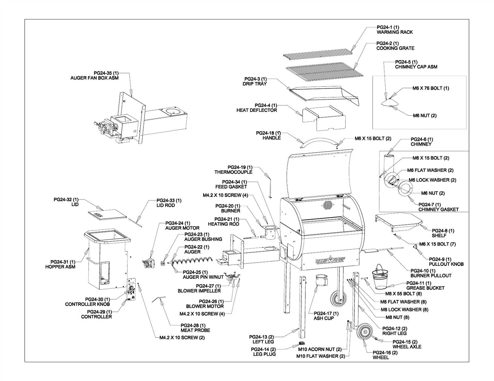 camp chef parts diagram