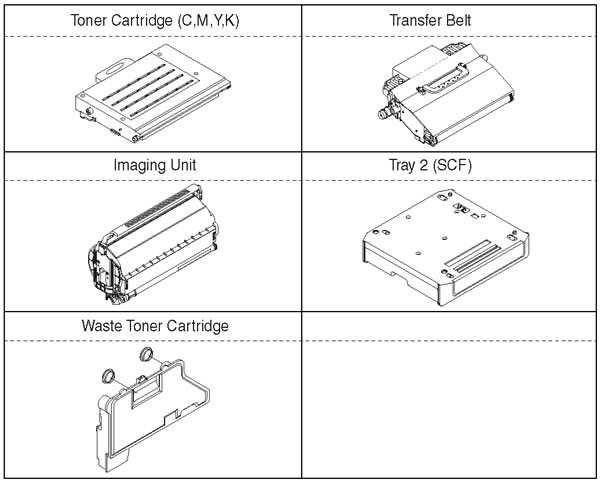 parts of a printer diagram