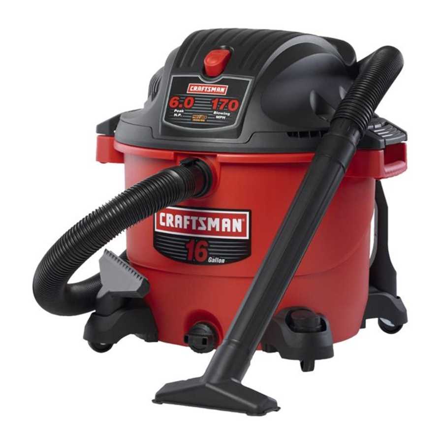 craftsman shop vac parts diagram