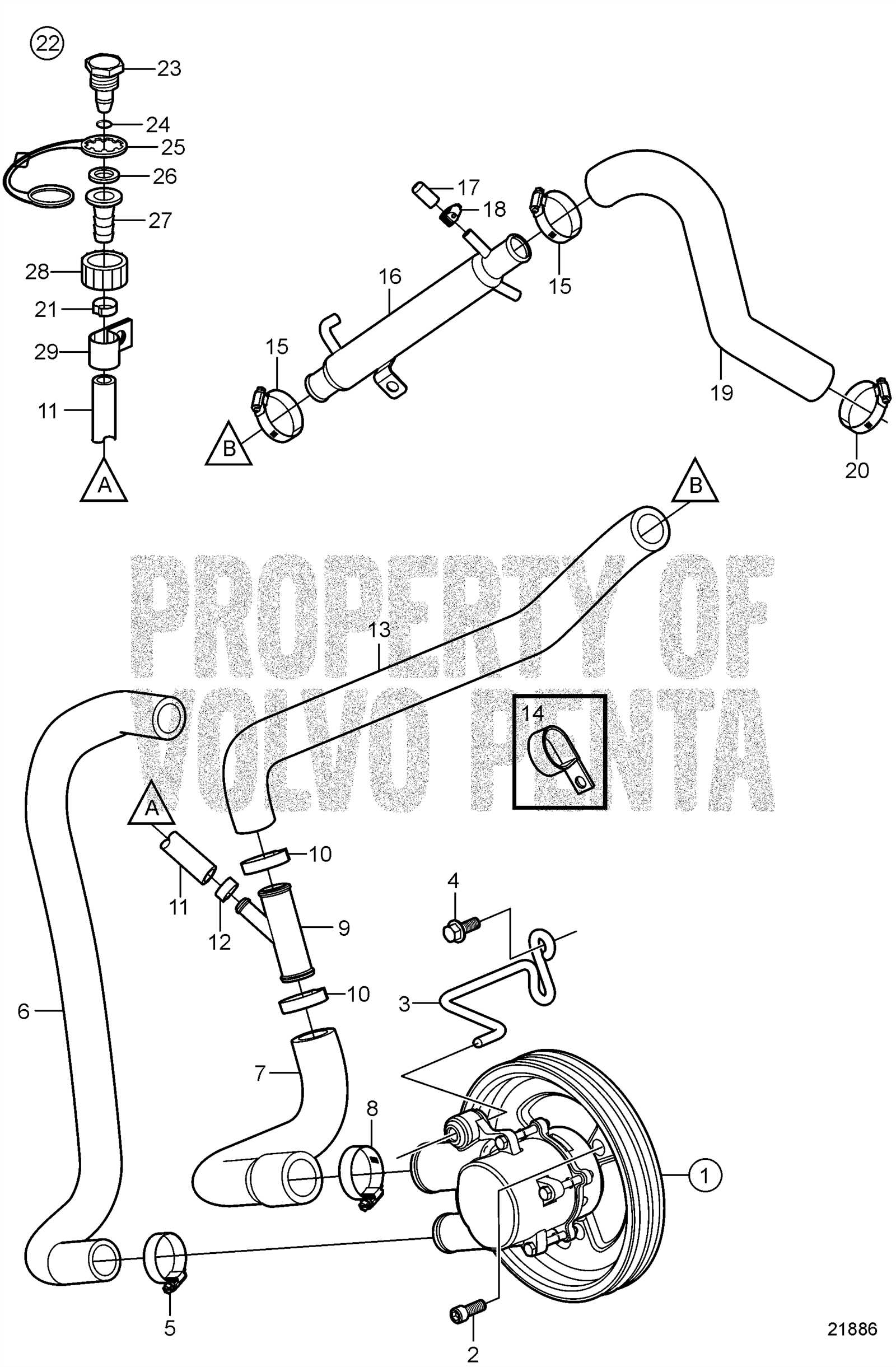 volvo penta 4.3gl parts diagram