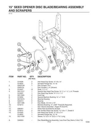 kinze planter parts diagram