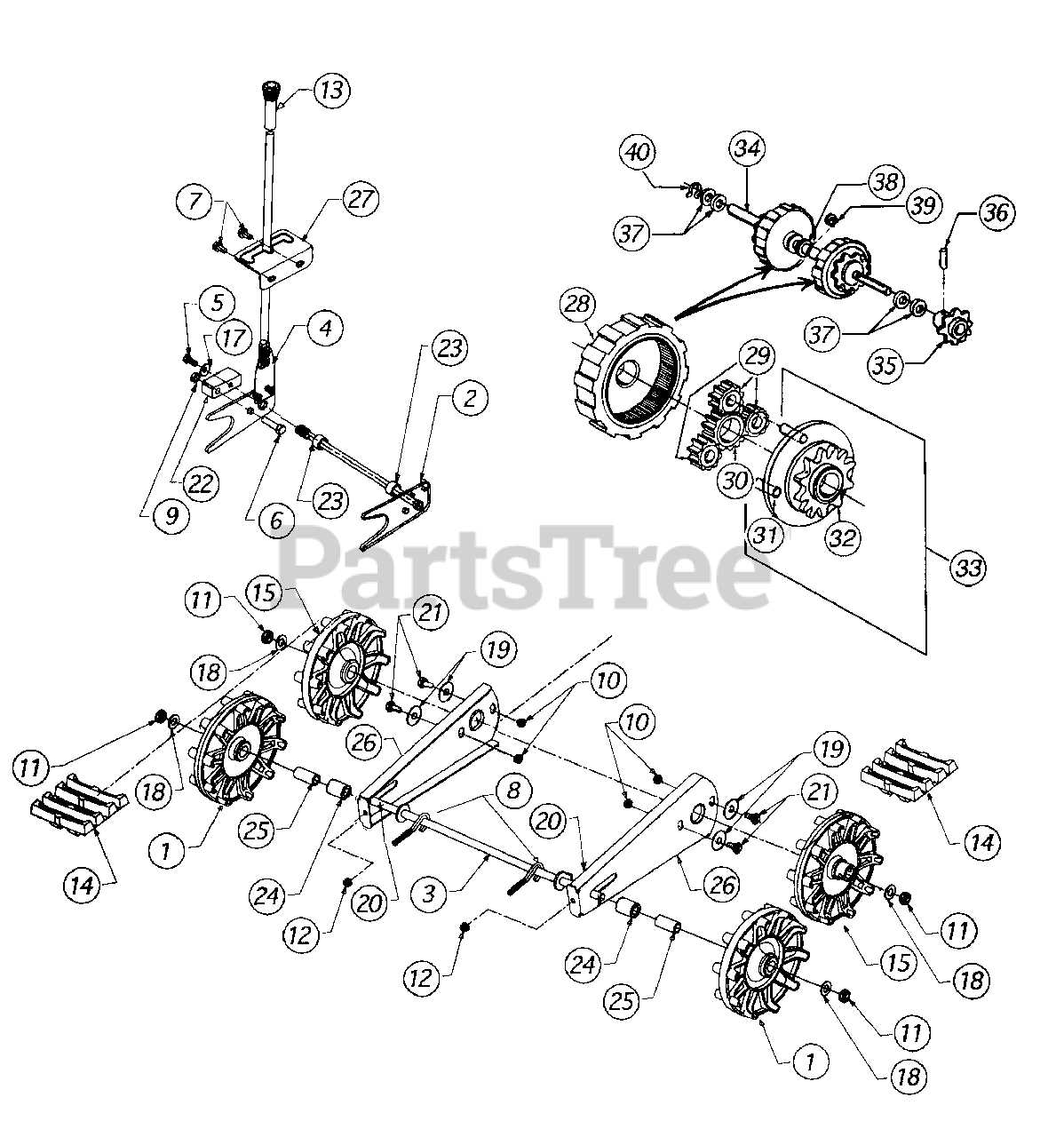 craftsman snow thrower parts diagram