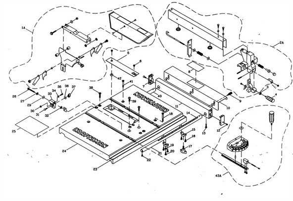 dewalt table saw parts diagram