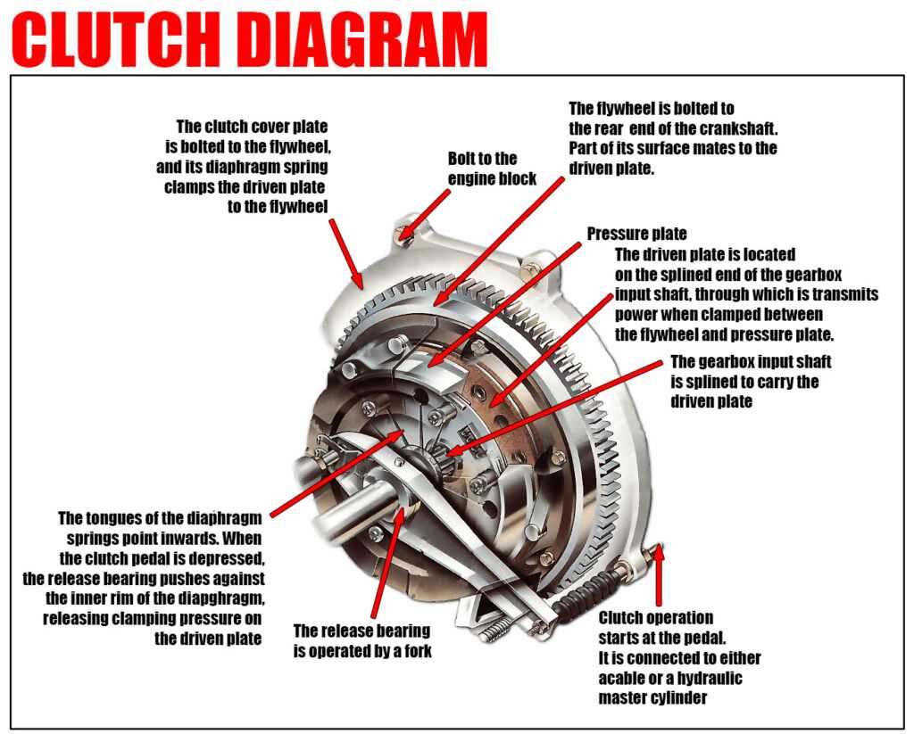 clutch parts diagram