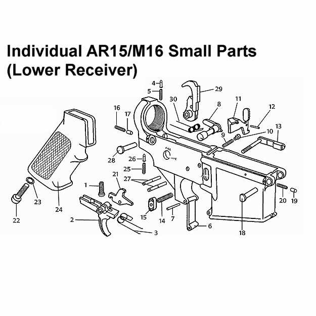 ar 15 lower receiver parts diagram