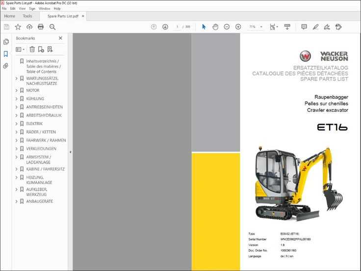 wacker neuson parts diagram