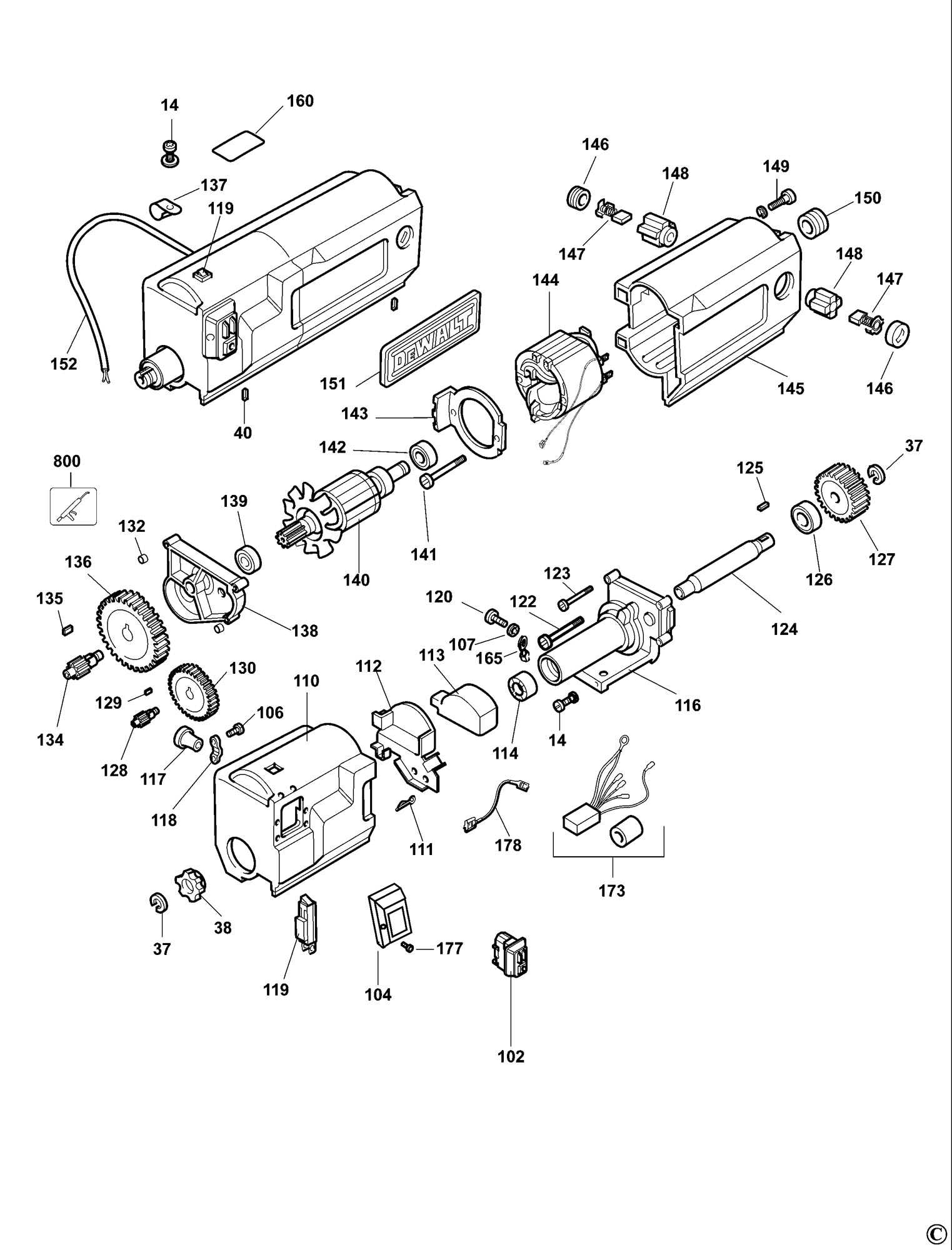 dewalt 735 planer parts diagram