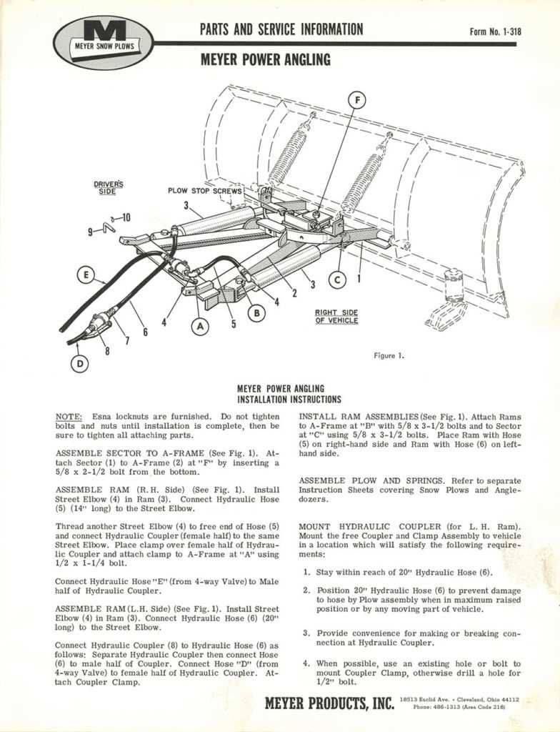meyer plow parts diagram