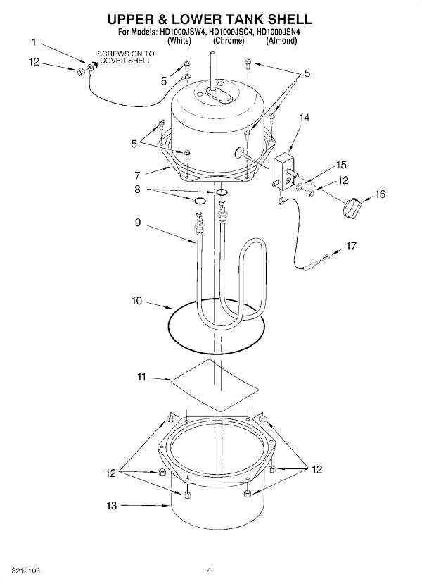 water dispenser parts diagram