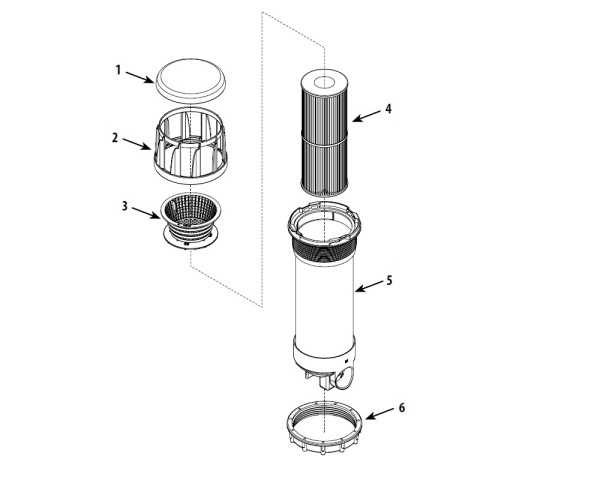 waterway pool filter parts diagram